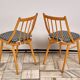 Set of 2 H-214 Dining Chairs by Jindřich Halabala, 1930s, Czechoslovakia