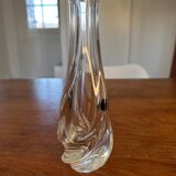 Saint-Louis crystal soliflore – Sculptural design – H 19.5 cm