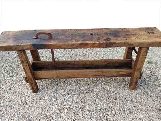 Old carpenter's workbench