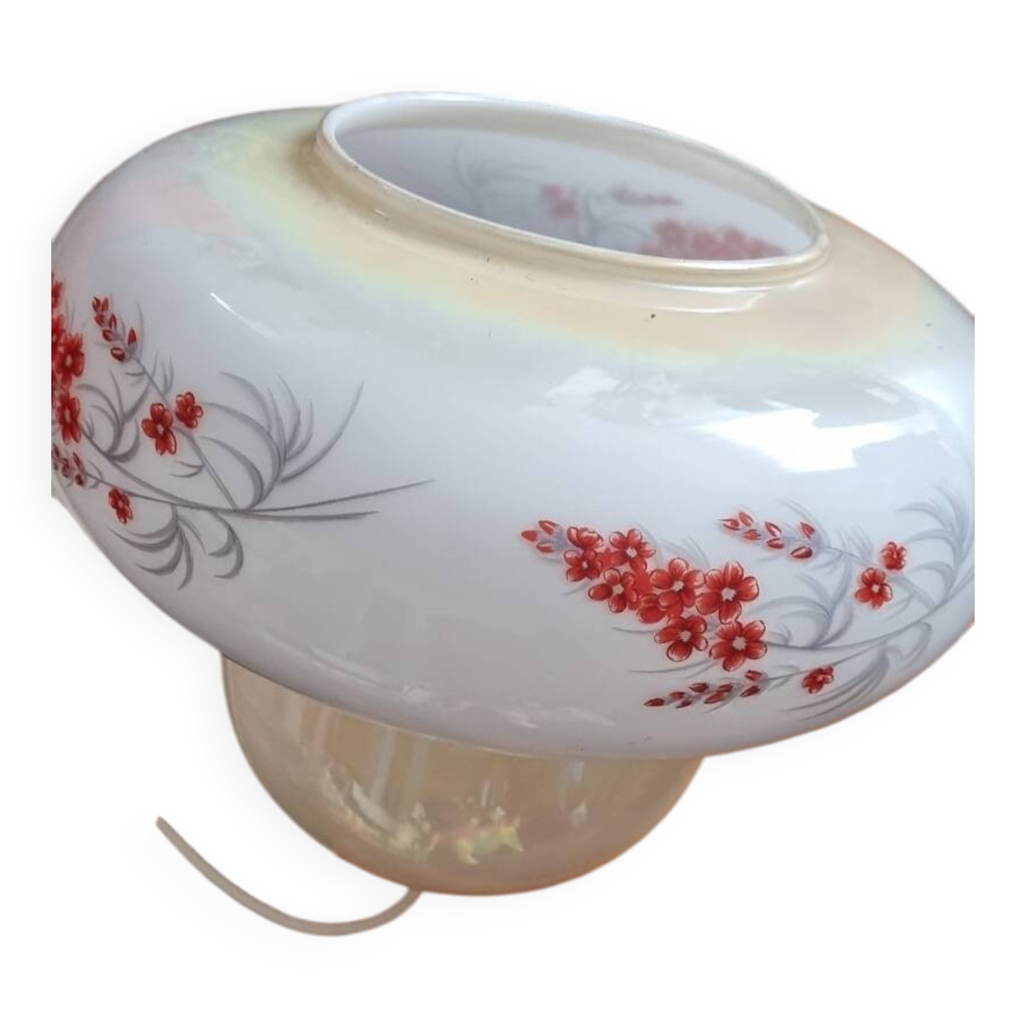 Suspension in opaline glass from the 60s-70s.