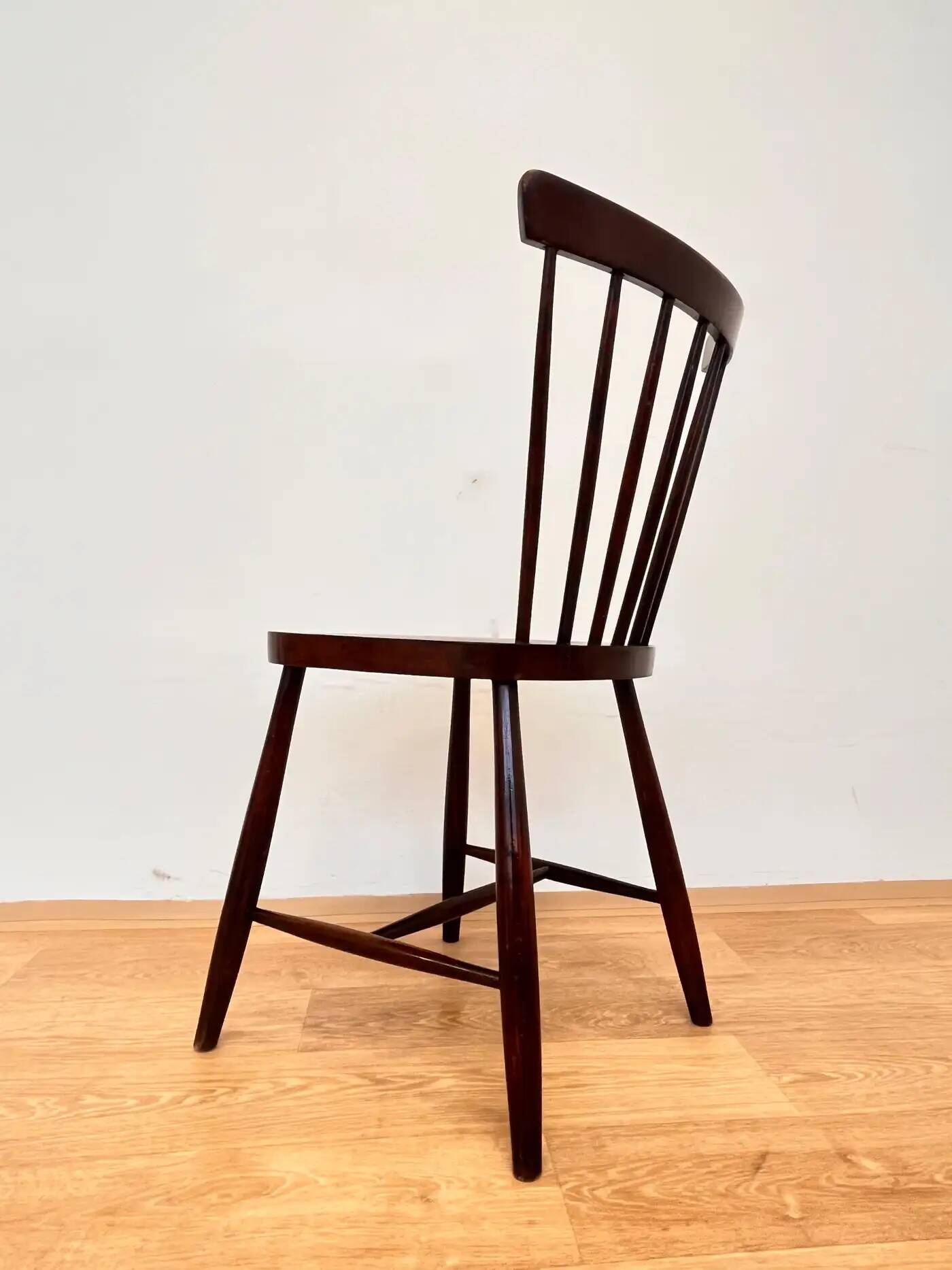 Set of four mid-century design wooden dining chairs by TON - 1960s