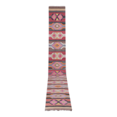 Vintage Turkish rug from Oushak, hand-woven 78x642 cm