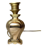 Old golden brass lamp base