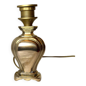 Old golden brass lamp base