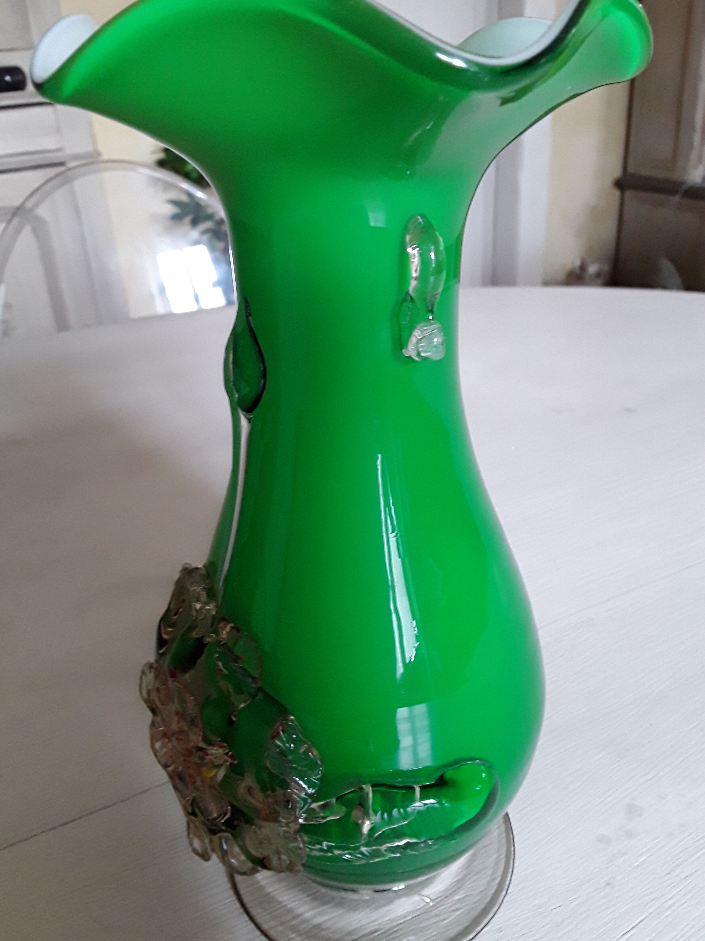 Murano blown glass vase
