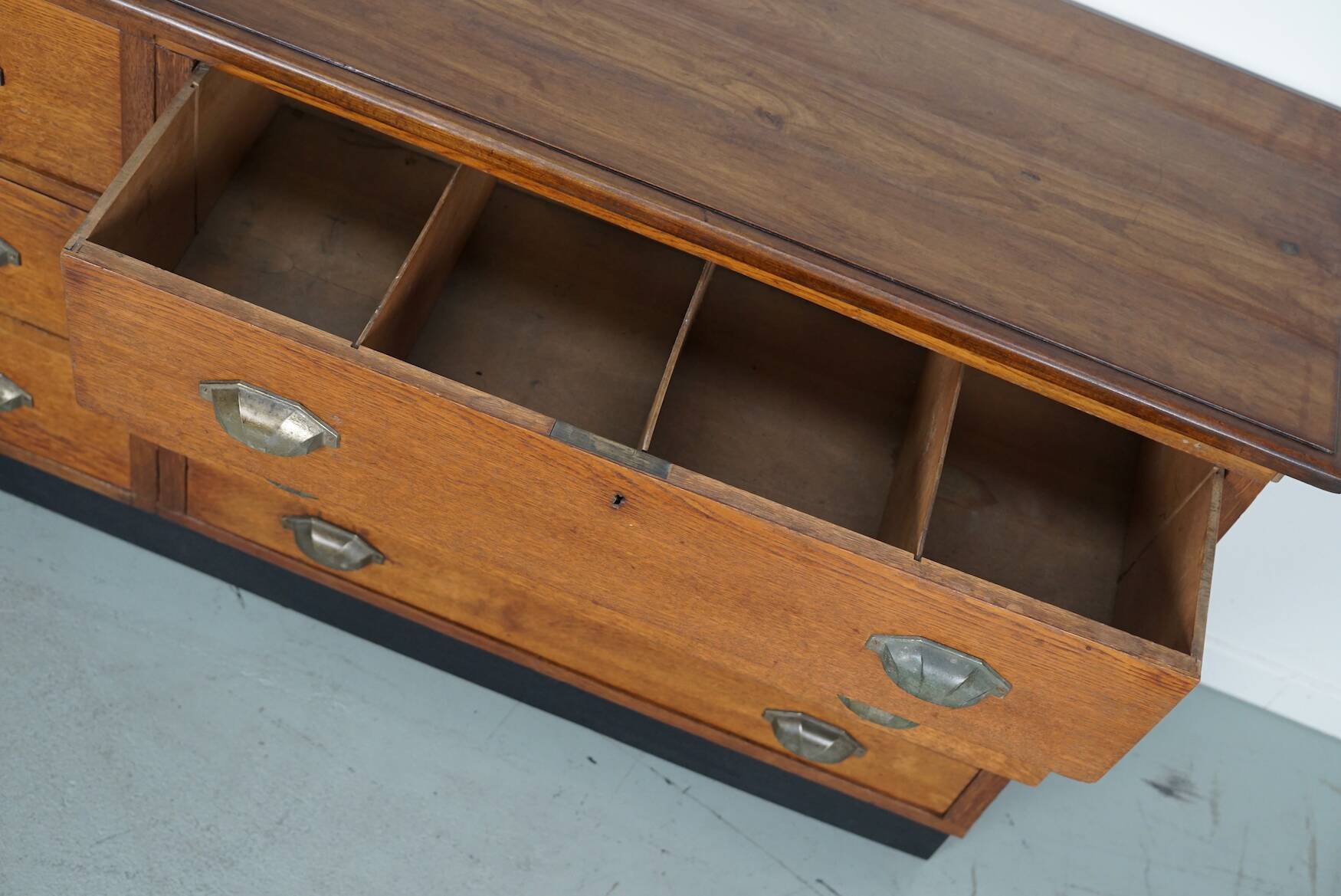 Dutch Oak Apothecary / Filing Cabinet, 1930s