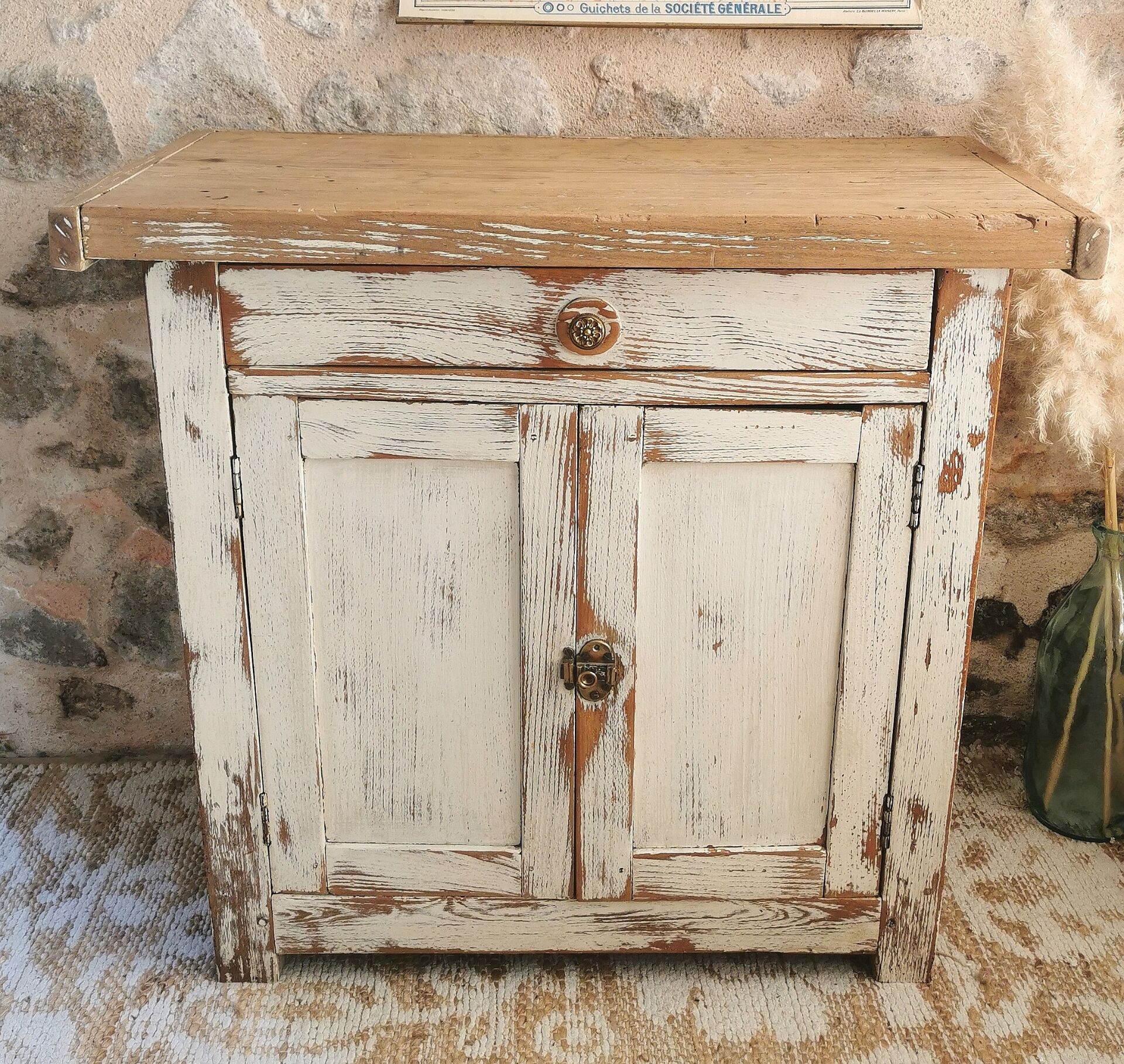Petit établi, meuble de métier ancien