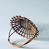 Old rattan basket