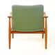 Arne Vodder FD 161 armchair, teak and wool