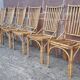 Chaises en bambou et rotin (lot de 6)