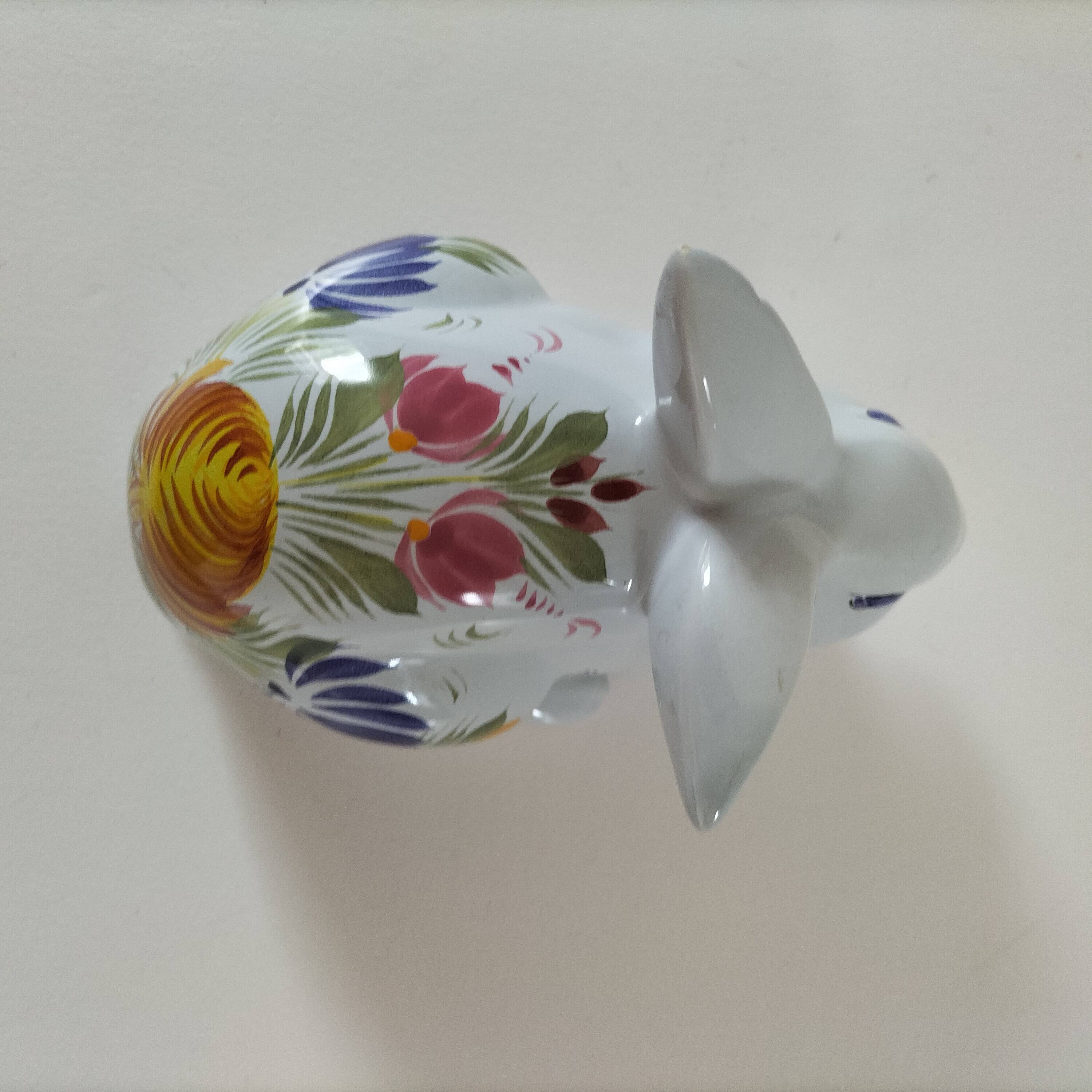 Rabbit earthenware hb henriot quimper