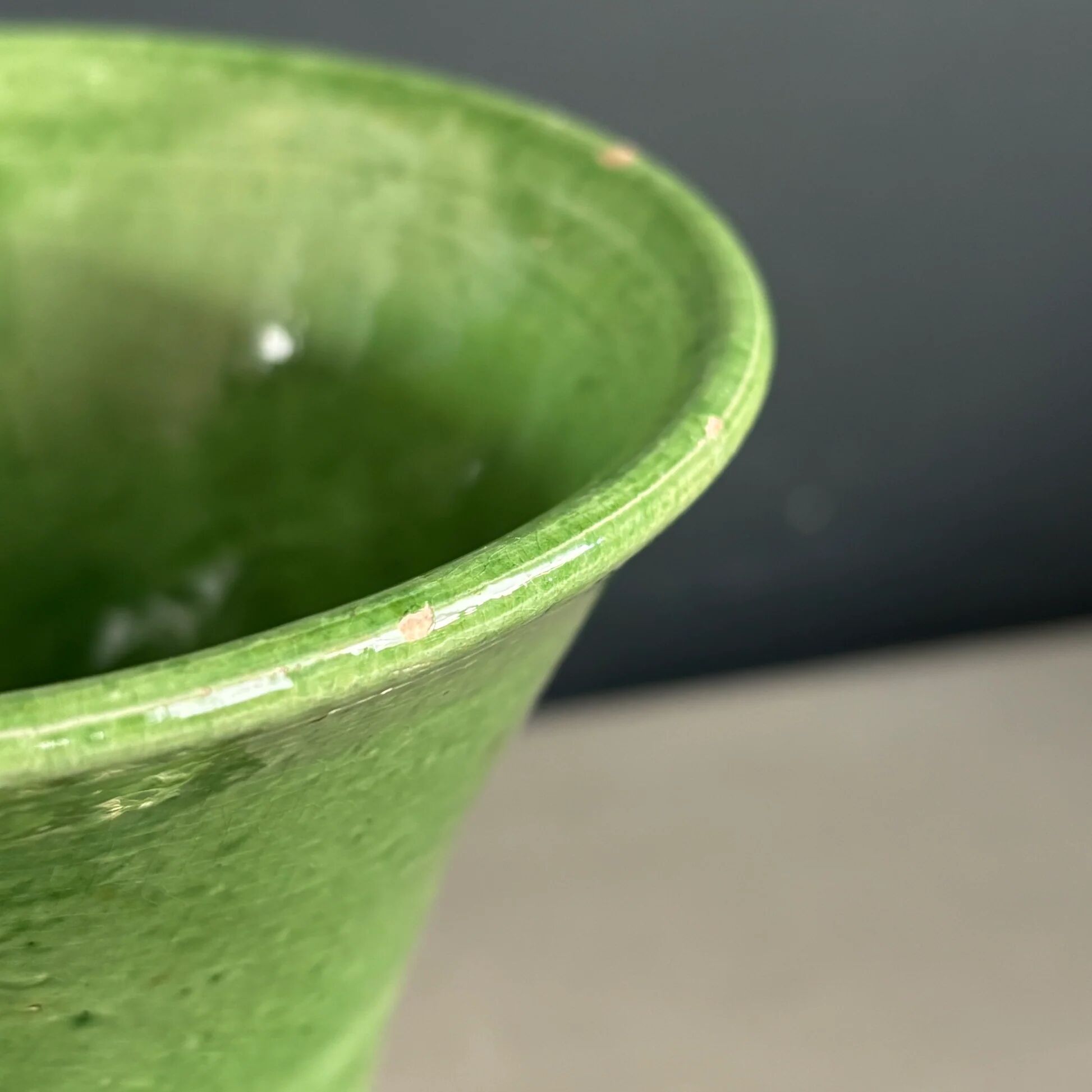Bicolour vase in glazed terracotta - Savoyard craftsmanship