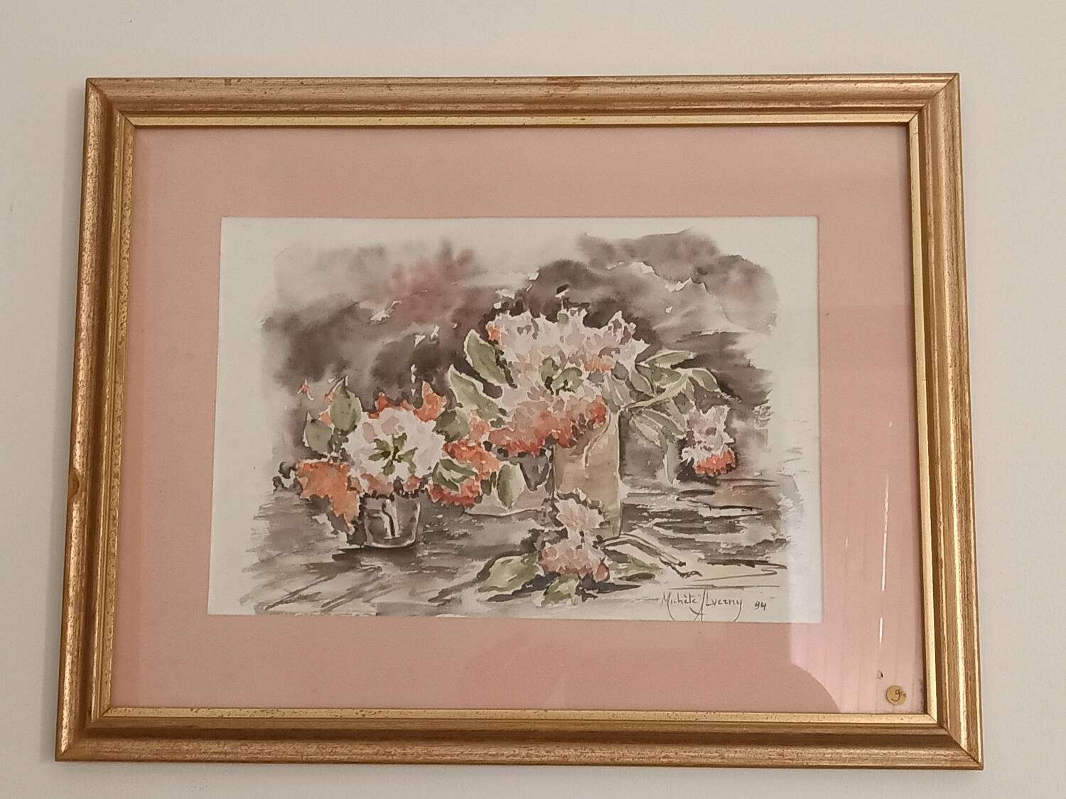 Watercolor bouquet of flowers
