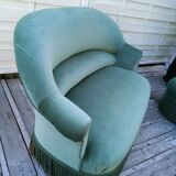 Vintage velvet sofa 50