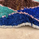 Colorful Boucherouite Moroccan rug - 71 x 209 cm