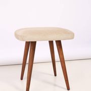 Tabouret Beige Mid-Century Modern, Europe, années 1960