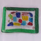Empty millefiori-style glass pocket