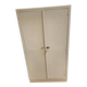 beautiful 2-door IVORY wooden linen wardrobe from the 1960s