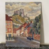 Oil on landscape cardboard 35 X 27