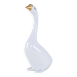 Porcelain goose figurine, Hungarian design, 1960s,manufactured by Holloháza
