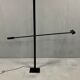 Articulated floor lamp 1 arm Stilnovo in black lacquered steel