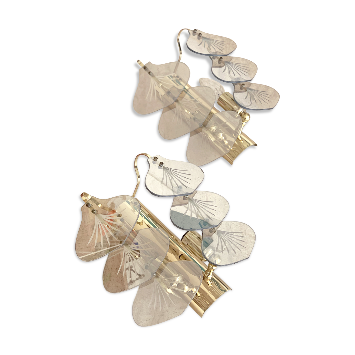 Pair of vintage wall lights from the 1970s