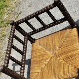 Pair of Bobbin armchairs, corner fire seat, corner