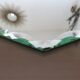 Beveled octagonal mirror 40s 50s 31x31cm