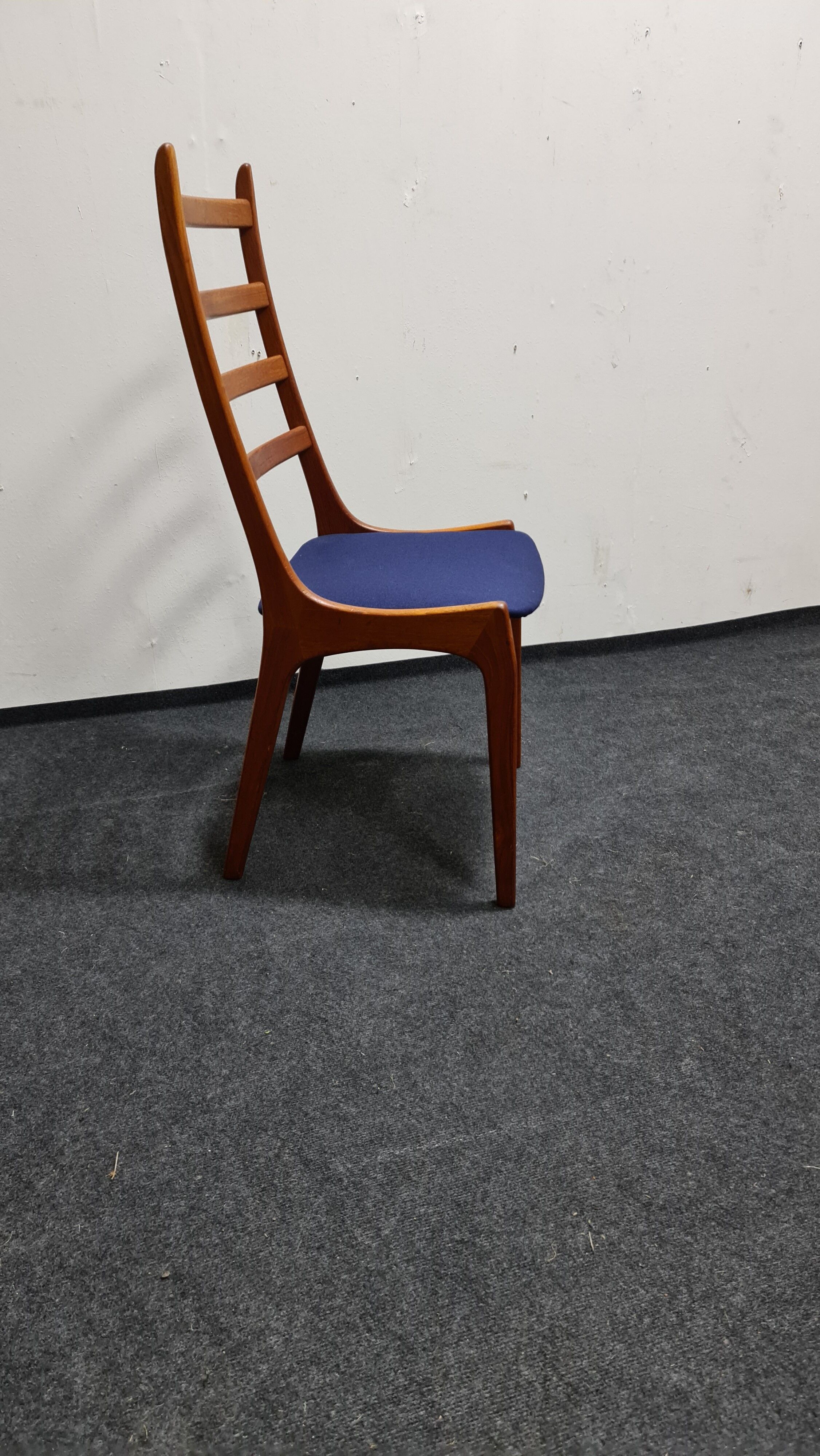 Vintage Danish design teak Dinning chairs by Kai Kristiansen for K  S mobel Denmark