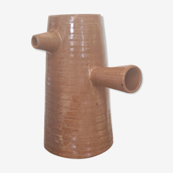 Pitcher in sandstone ringed by Arts Ceram - 70s