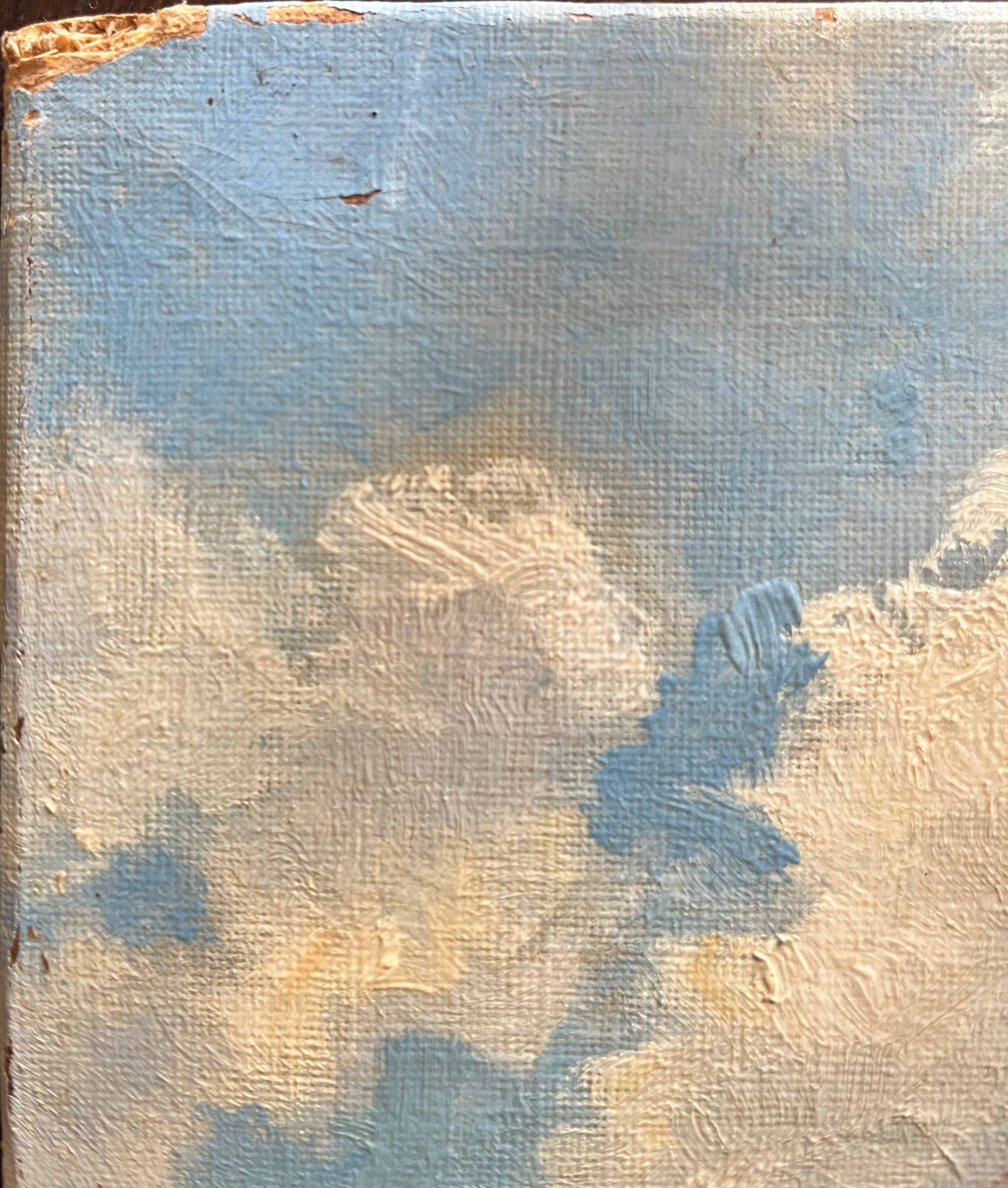 Tableau HST/P Marine Sailing Boat in Calm Weather signed (circa 1950)