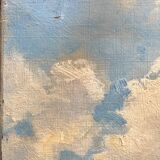 Tableau HST/P Marine Sailing Boat in Calm Weather signed (circa 1950)