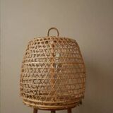 Vintage handmade Scandinavian bohemian country rooster cage lamp