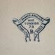 Large serving dish, ironstone, Cie Franco Anglaise