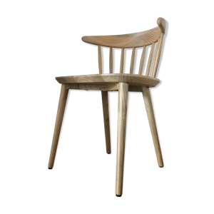 Chaise rétro à lattes