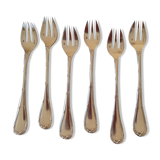 Set of 6 Christofle oyster forks