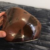 Vase ball enamelled pottery of artist's signature terminal