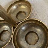 Vintage brass gold aperitif server