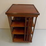 Antique mahogany revolving bookcase