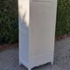 Armoire parisienne 1 porte 3 étagères blanc