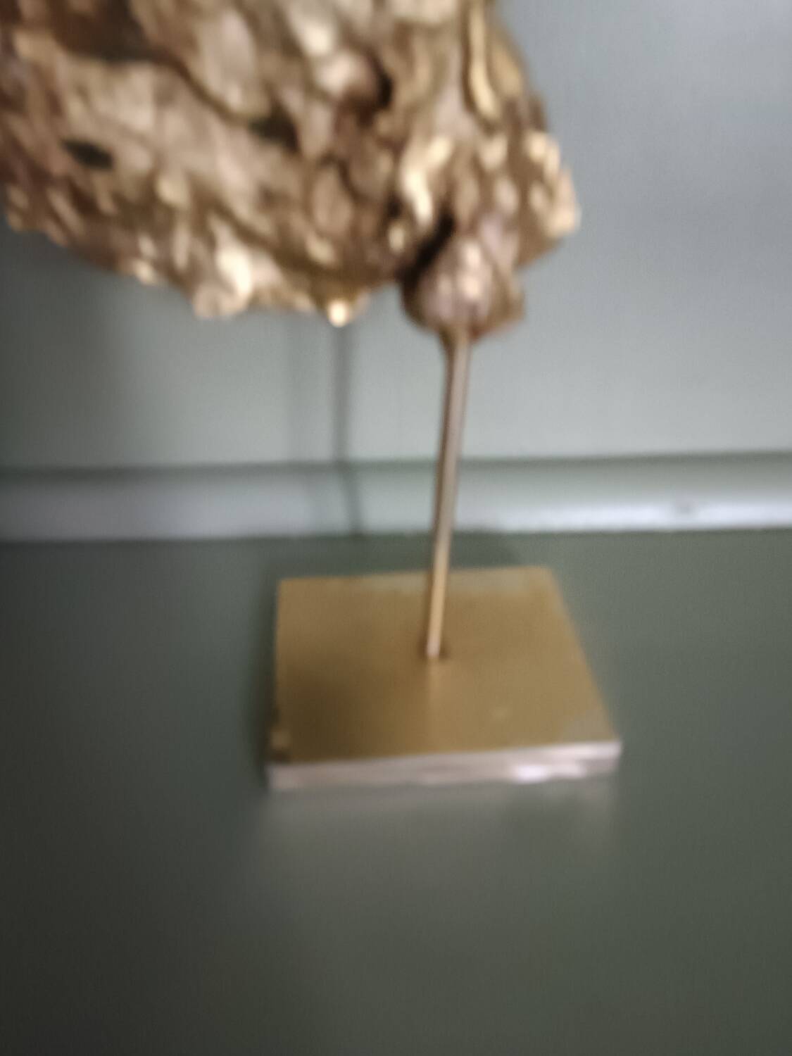 Brutalist brass sculpture, Philippe Cheverny, 1970