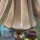 Art Deco chandelier with 4 lights in bronze and opaline.