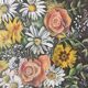 Large framed flower painting