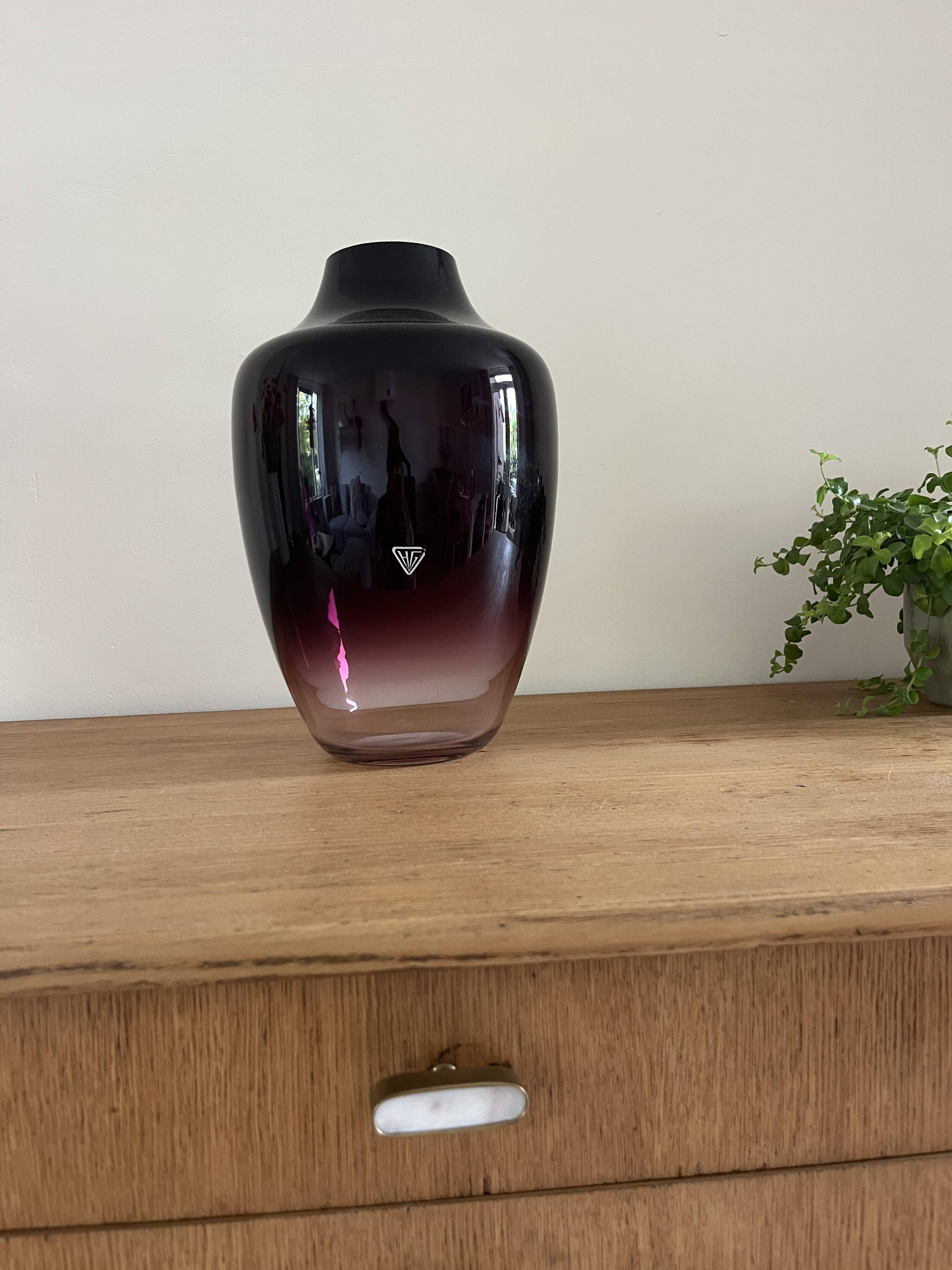 Vintage Holmegaard vase - Danish design vase