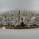 1960s/70s Ceiling Lamp Ernst Palme made of brass and glass, Germany
