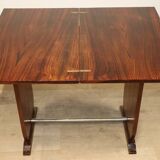 Art Deco “Portefeuille” style table in rosewood, 1950