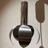chrome and brushed steel pendant light