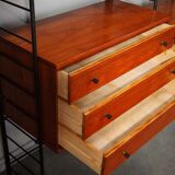 Scandinavian wooden bookcase from the 1960s