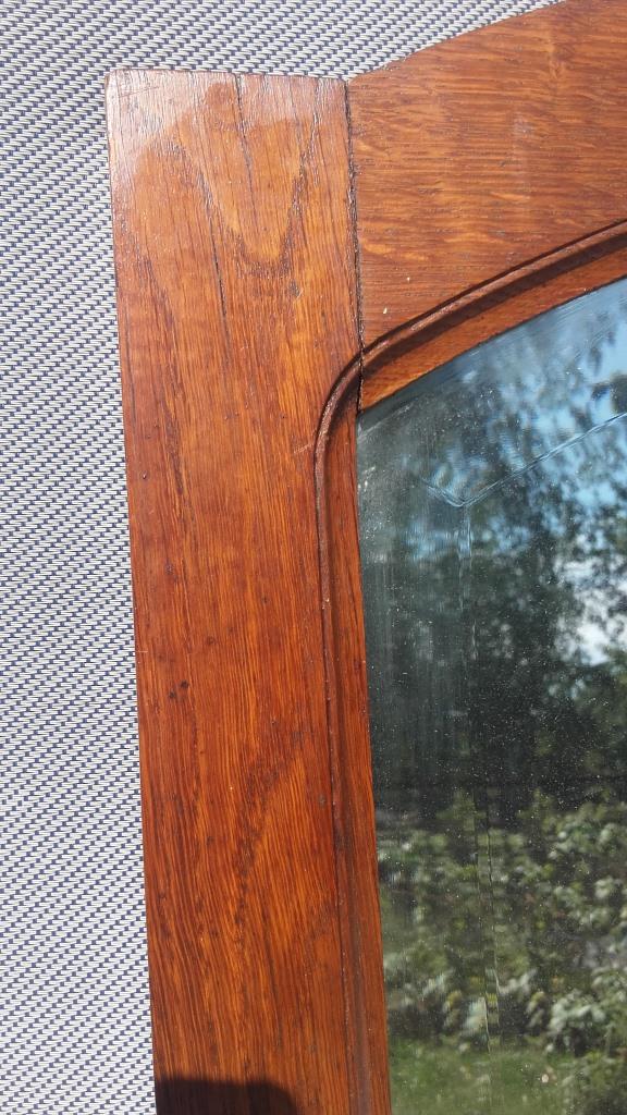 Art Deco door bevelled mirror