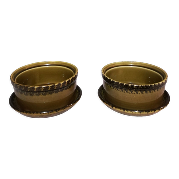 2 earthenware ramekins from Gien